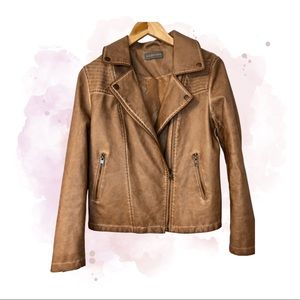 Faux leather jacket